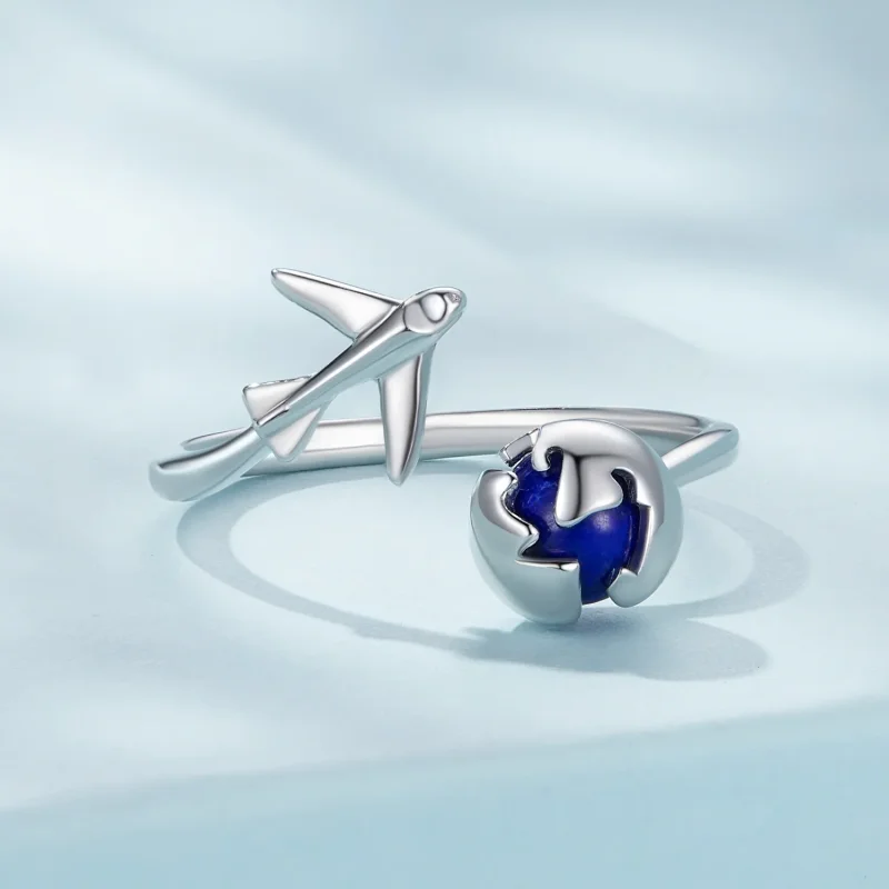 (image for) Pandora Style Around The World Open Ring - SCR959-E - View 3