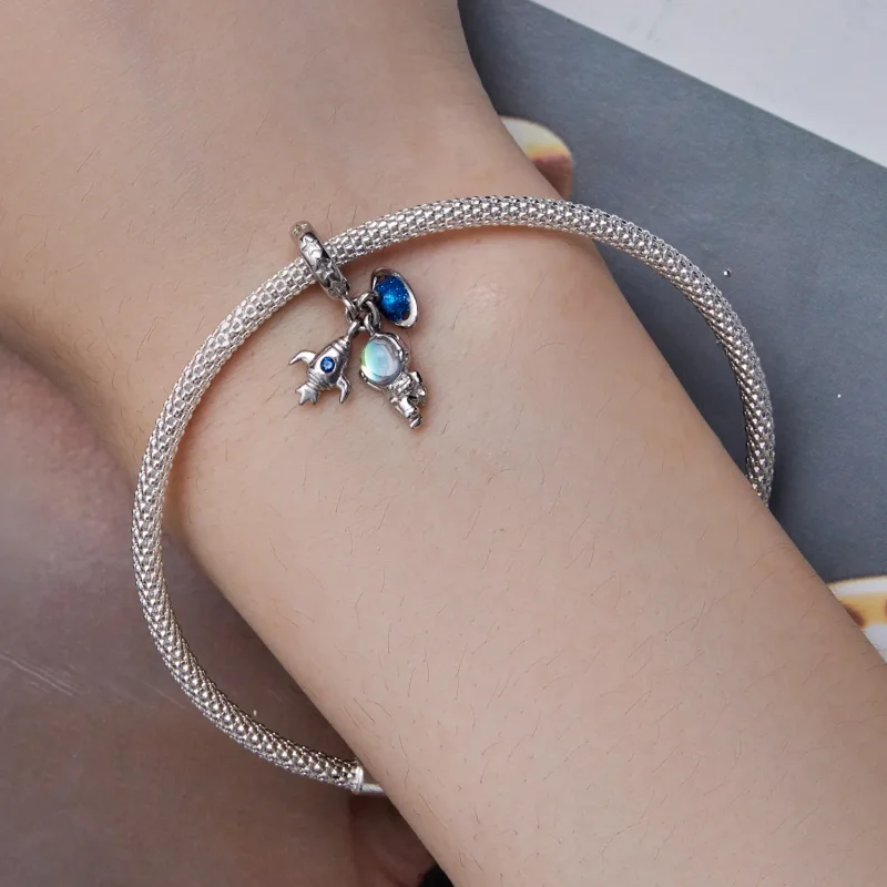 (image for) Pandora Style Astronaut Dangle - BSC791 - View 5