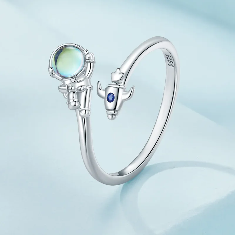 (image for) Pandora Style Astronaut Spaceship Ring - SCR920 - View 2