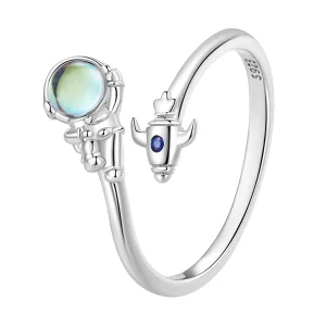 (image for) Pandora Style Astronaut Spaceship Ring - SCR920