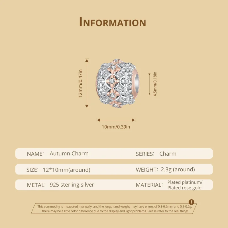 (image for) Pandora Style Autumn Color Charm - BSC907 - View 6