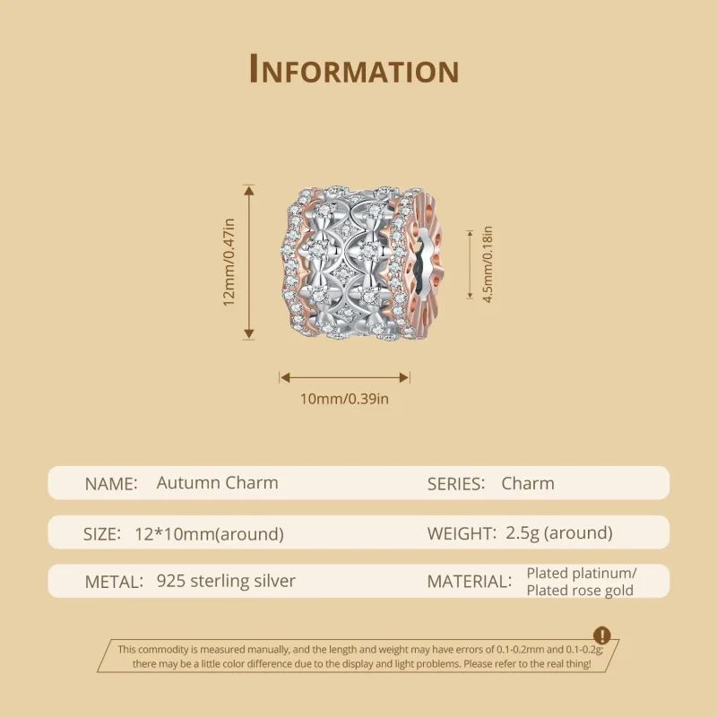 (image for) Pandora Style Autumn Color Charm - BSC908 - View 6
