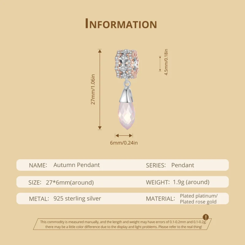 (image for) Pandora Style Autumn Dangle - BSC906 - View 6