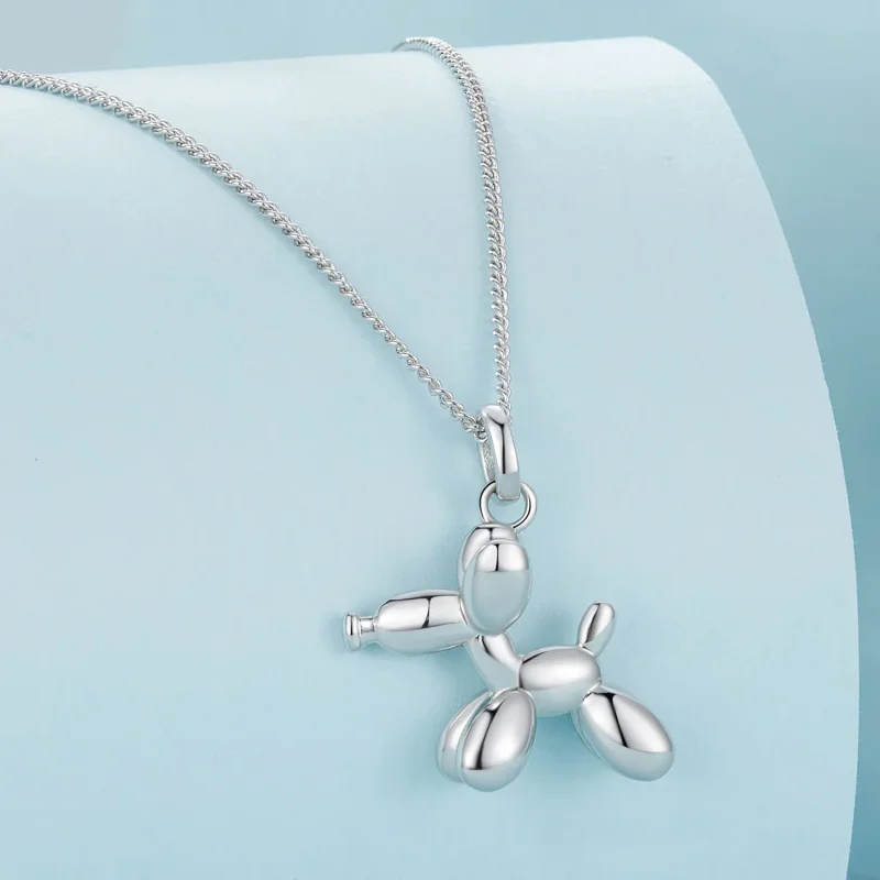 (image for) Pandora Style Balloon Dog Necklace - SCN506 - View 2