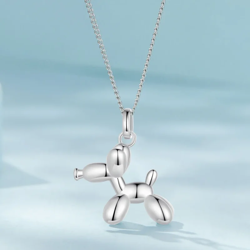 (image for) Pandora Style Balloon Dog Necklace - SCN506 - View 3