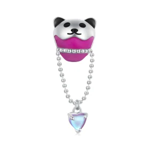 (image for) Pandora Style Bear Hot Air Balloon Charm - SCC2550