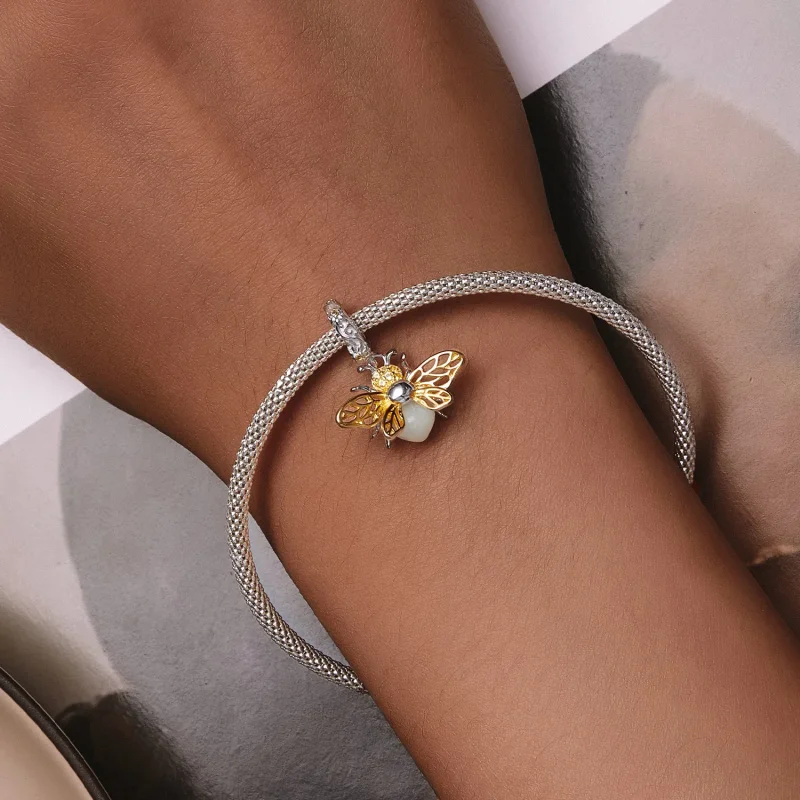 (image for) Pandora Style Bee Glow-In-The-Dark Dangle - SCC2616 - View 7