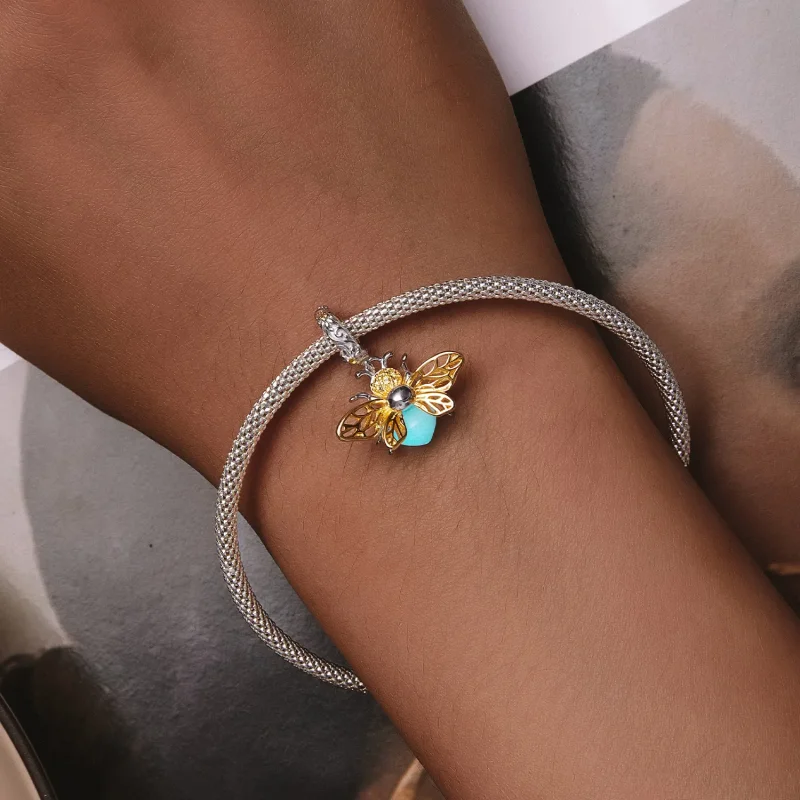 (image for) Pandora Style Bee Glow-In-The-Dark Dangle - SCC2616 - View 8