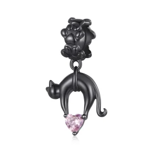 (image for) Pandora Style Black Cat Dangle - SCC2519