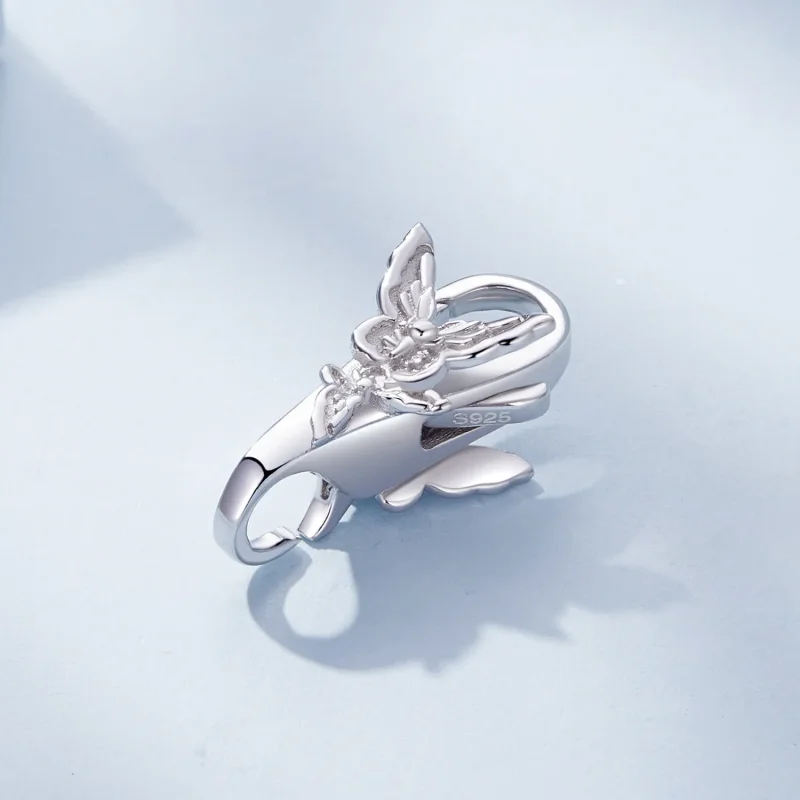 (image for) Pandora Style Butterfly double Lobster Clasp - BSP022 - View 3