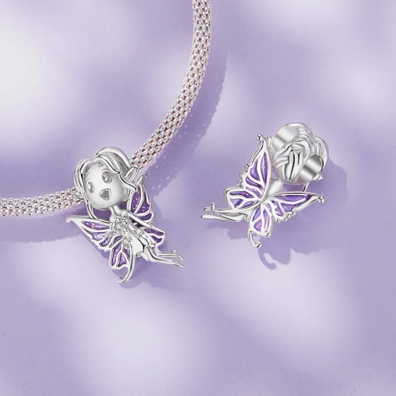 (image for) Pandora Style Butterfly Elf Charm - SCC2544 - View 4