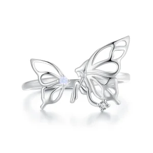 (image for) Pandora Style Butterfly Elf Ring - BSR484-E