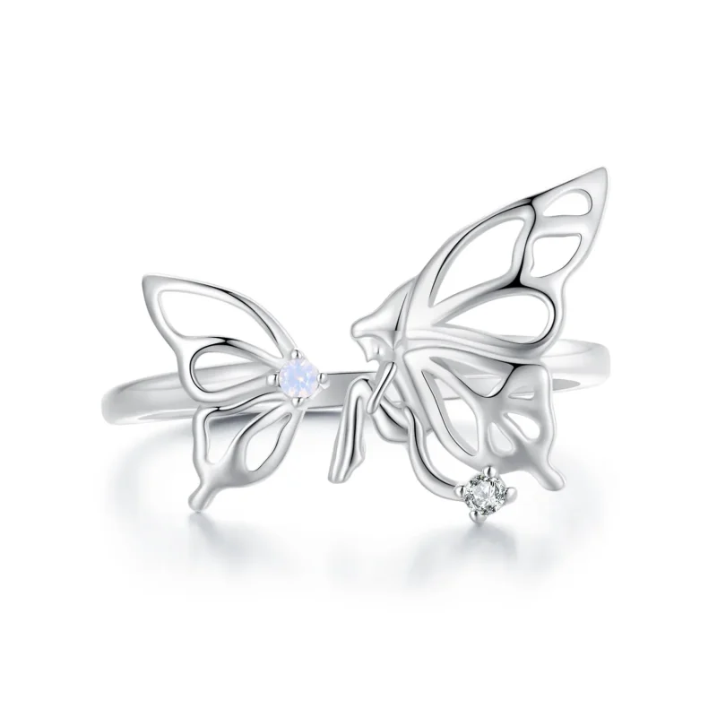 (image for) Pandora Style Butterfly Elf Ring - BSR484-E - Product Image