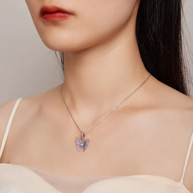 (image for) Pandora Style Butterfly Fairy Dangle - SCC2472 - View 5