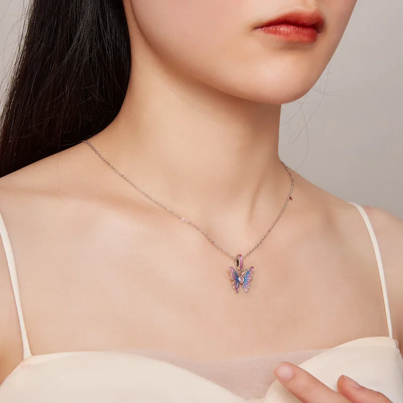 (image for) Pandora Style Butterfly Fairy Dangle - SCC2472 - View 7