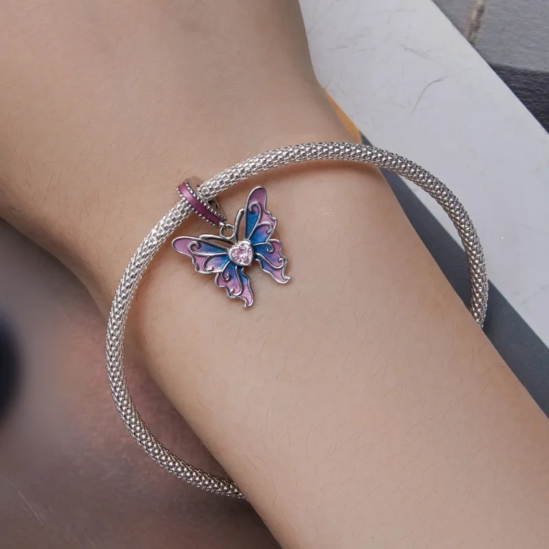 (image for) Pandora Style Butterfly Fairy Dangle - SCC2472 - View 8