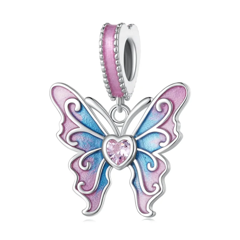 (image for) Pandora Style Butterfly Fairy Dangle - SCC2472 - View 10
