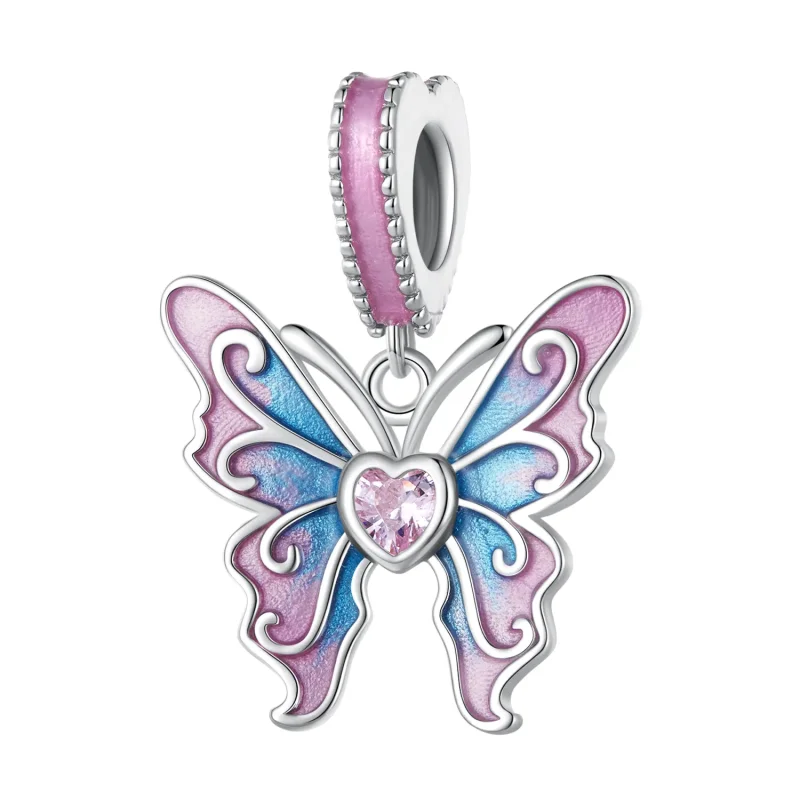 (image for) Pandora Style Butterfly Fairy Dangle - SCC2472 - Product Image
