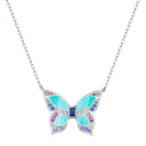 (image for) Pandora Style Butterfly Necklace - BSN306