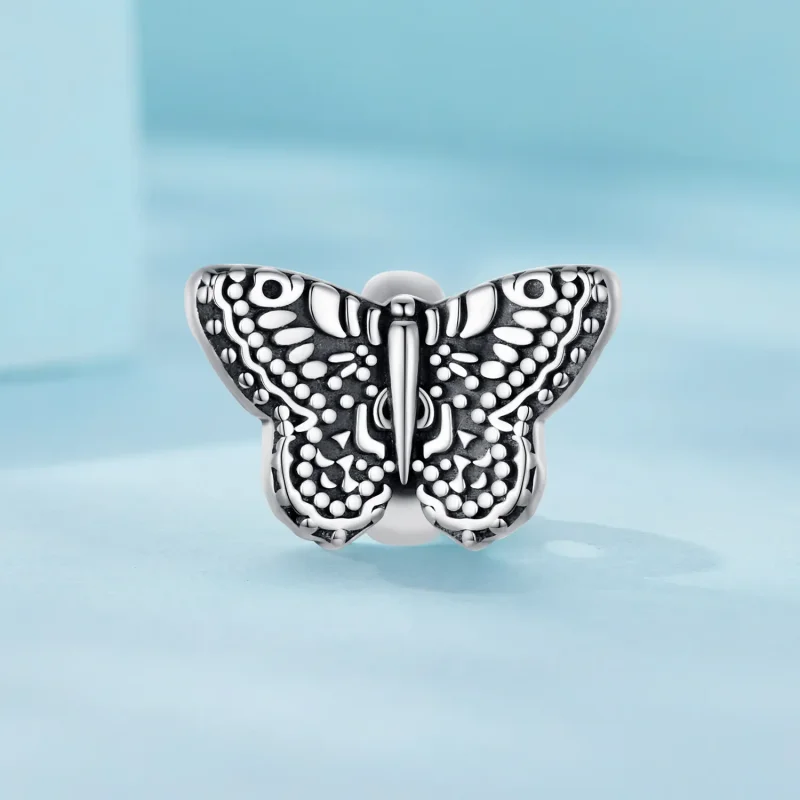 (image for) Pandora Style Butterfly Silicone Charm - SCC2551 - View 2