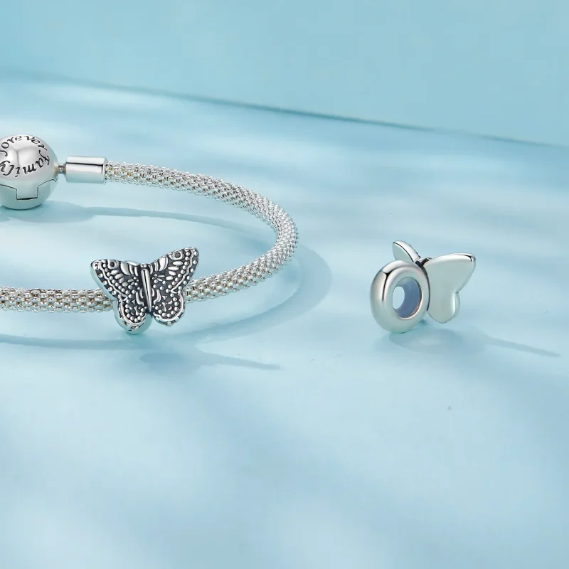 (image for) Pandora Style Butterfly Silicone Charm - SCC2551 - View 4