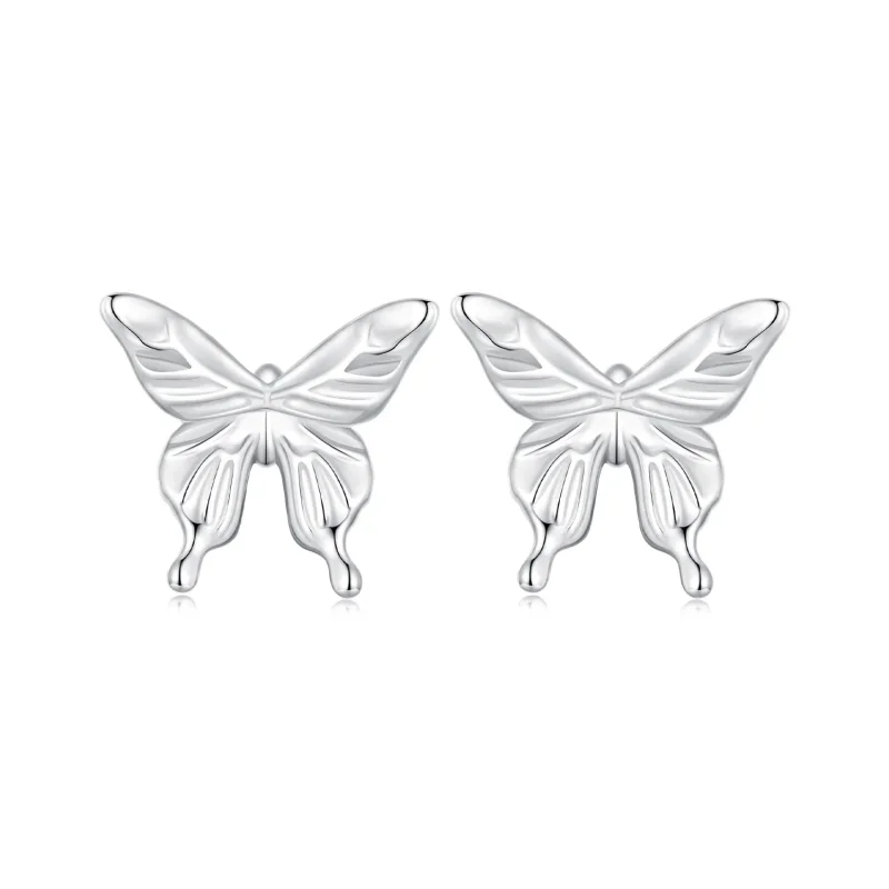 (image for) Pandora Style Butterfly Studs Earrings - BSE861 - Product Image