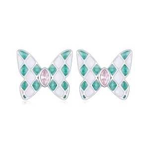 (image for) Pandora Style Butterfly Studs Earrings - SCE1610