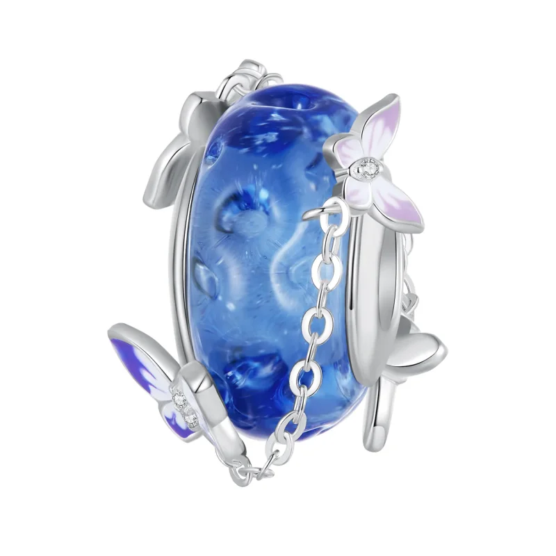 (image for) Pandora Style Butterfly Tassel Charm - SCC2461 - Product Image