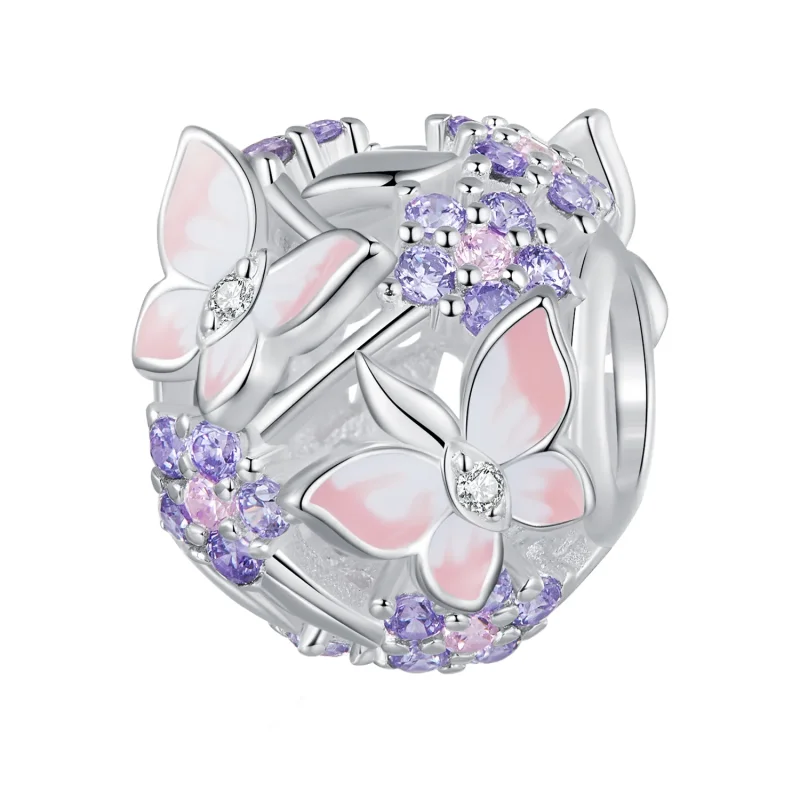 (image for) Pandora Style Butterfly Zircon Charm - SCC2463 - Product Image