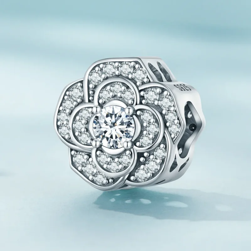 (image for) Pandora Style Camellia Charm - SCC2493 - View 2