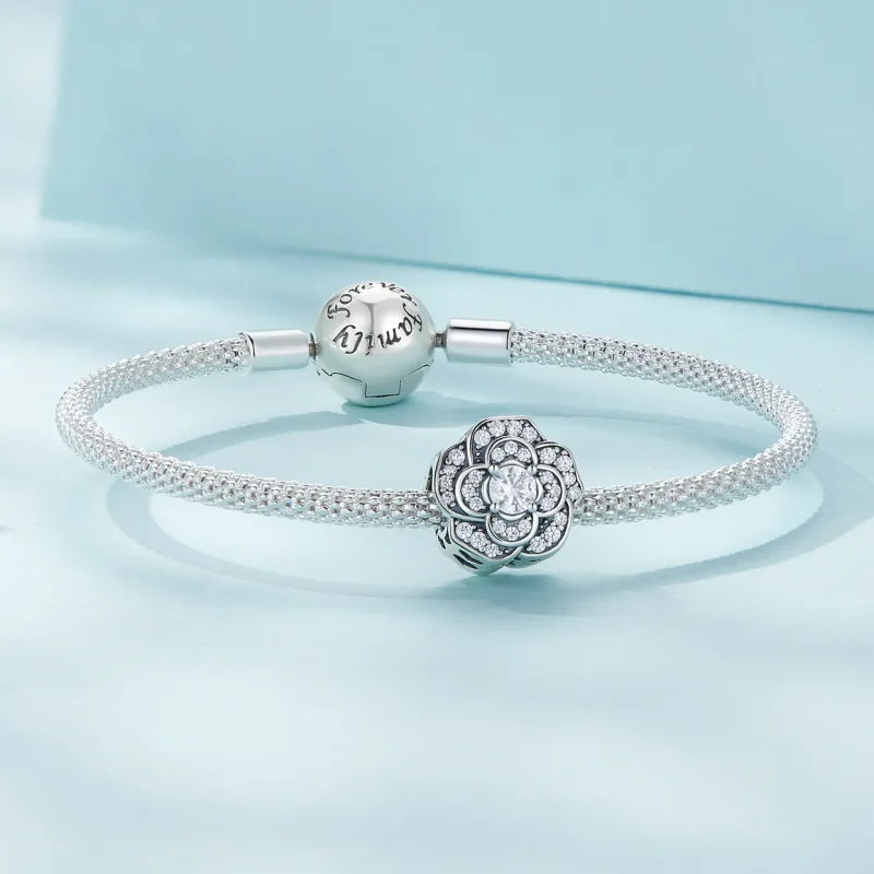 (image for) Pandora Style Camellia Charm - SCC2493 - View 5