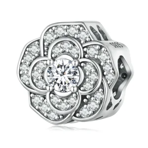 (image for) Pandora Style Camellia Charm - SCC2493