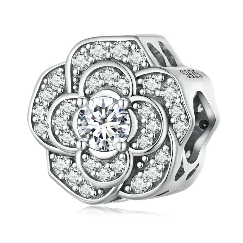 (image for) Pandora Style Camellia Charm - SCC2493 - Product Image