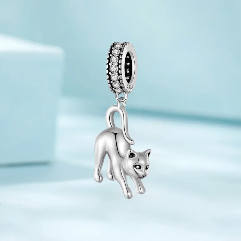(image for) Pandora Style Cat Dangle - SCC2595 - View 2