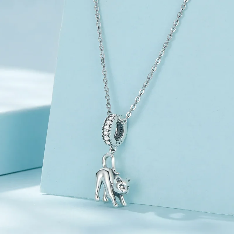 (image for) Pandora Style Cat Dangle - SCC2595 - View 3