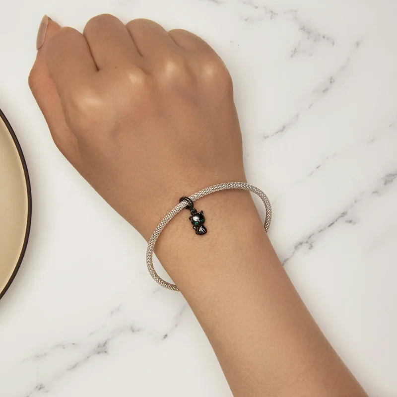 (image for) Pandora Style Cat Dangle - SCX122-D - View 6