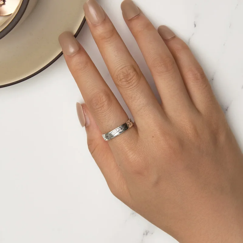 (image for) Pandora Style Cat Doodle Ring - SCR951-E - View 5