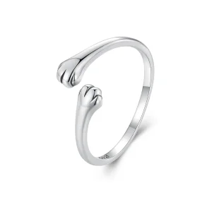 (image for) Pandora Style Cat Hug Ring - SCR961-E