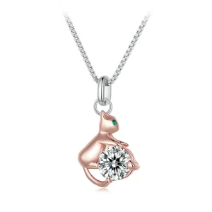 (image for) Pandora Style Cat Necklace - BSN355