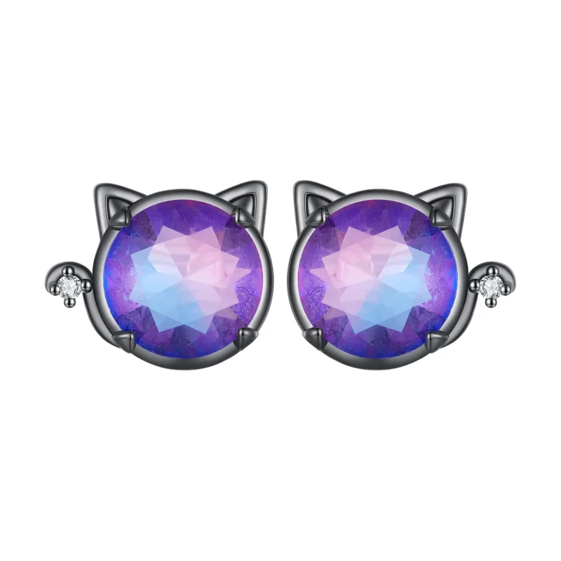 (image for) Pandora Style Cat Studs Earrings - SCE1568 - Product Image