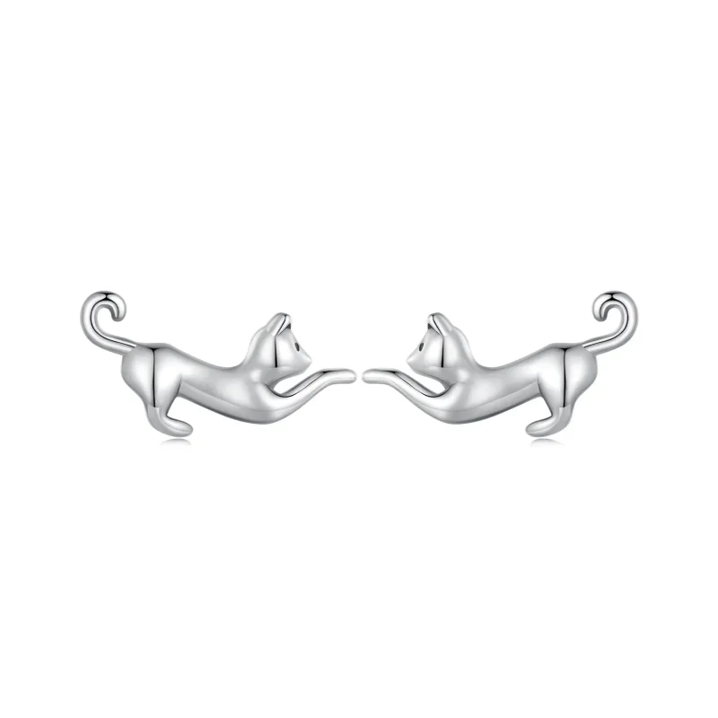 (image for) Pandora Style Cat Studs Earrings - SCE1630 - Product Image