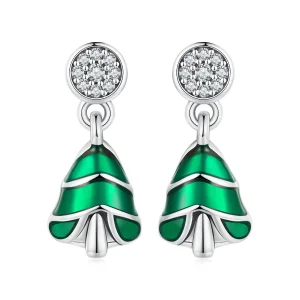 (image for) Pandora Style Christmas Tree Studs Earrings - BSE919