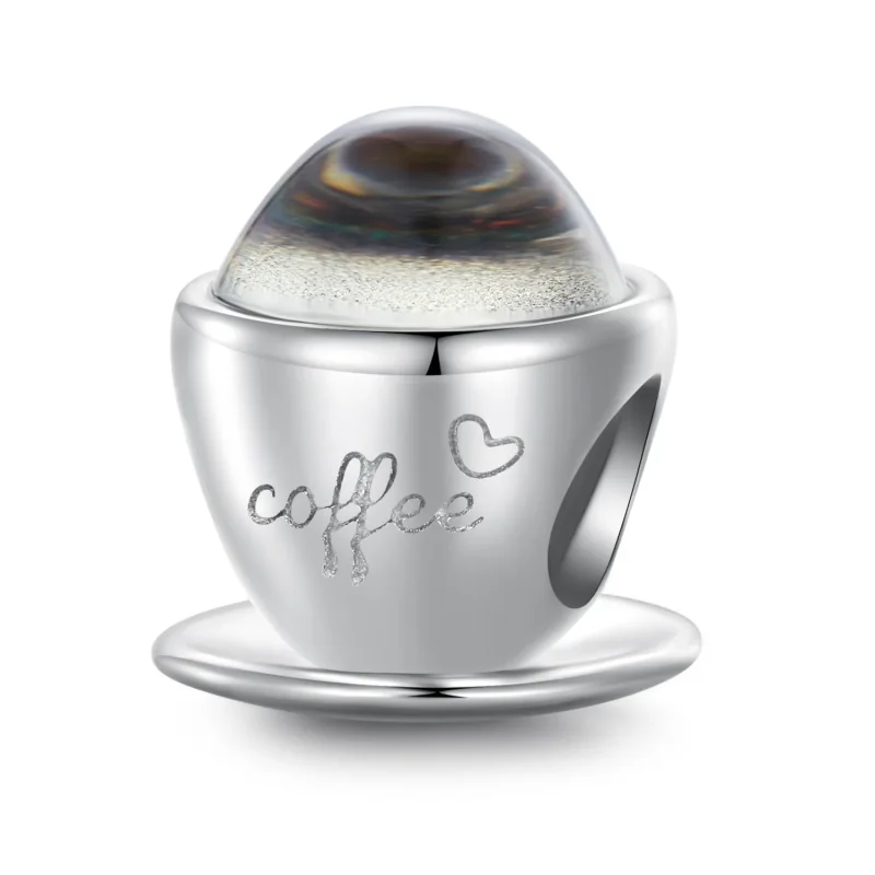 (image for) Pandora Style Coffee Cup Charm - SCC2475 - View 7