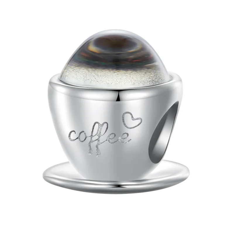(image for) Pandora Style Coffee Cup Charm - SCC2475 - Product Image