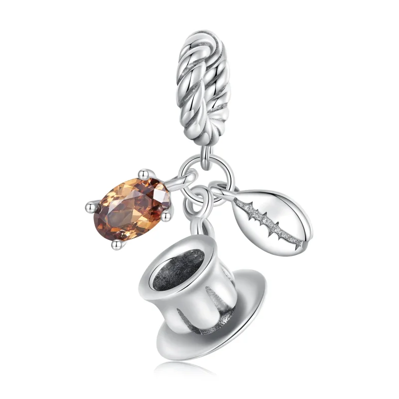 (image for) Pandora Style Coffee Dangle - SCC2467 - Product Image