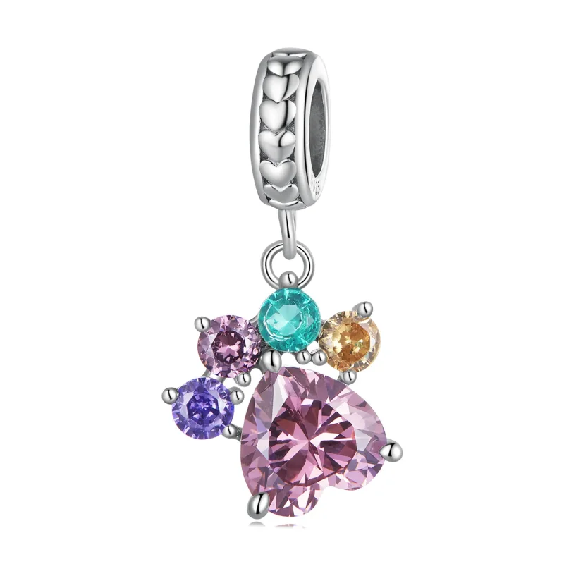 (image for) Pandora Style Colorful Cute Claw Dangle - SCC2478 - Product Image