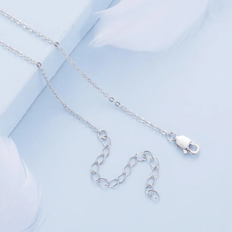 (image for) Pandora Style Colorful Heart Necklace - BSN320 - View 5