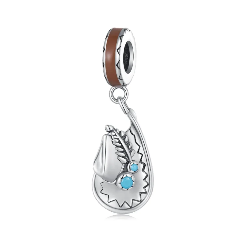 (image for) Pandora Style Cowboy Hat Dangle - SCC2565 - Product Image