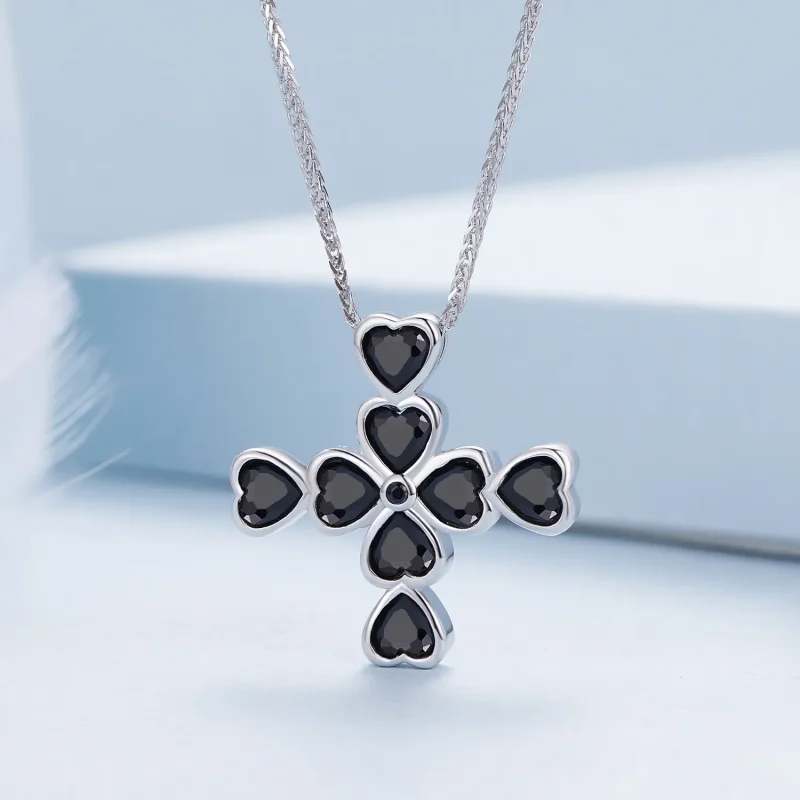 (image for) Pandora Style Cross Necklace - BSN335 - View 3