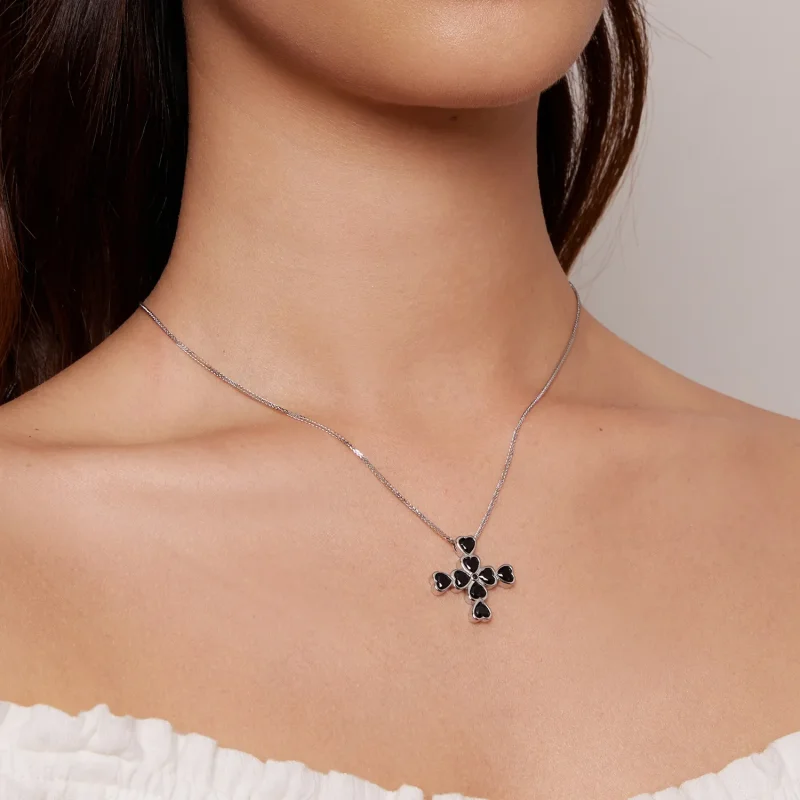 (image for) Pandora Style Cross Necklace - BSN335 - View 6